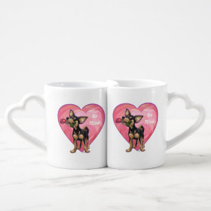 Chihuahua Valentine's Day Coffee Mug Set