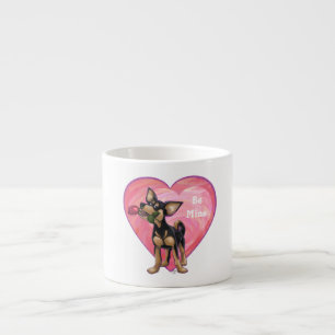 Chihuahua Valentine's Day Espresso Cup