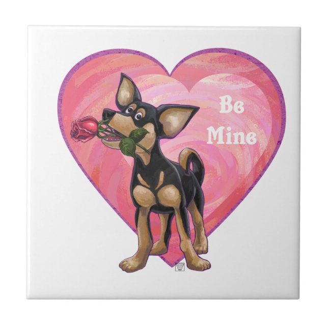 Chihuahua Valentine's Day Tile (Front)