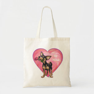 Chihuahua Valentine's Day Tote Bag