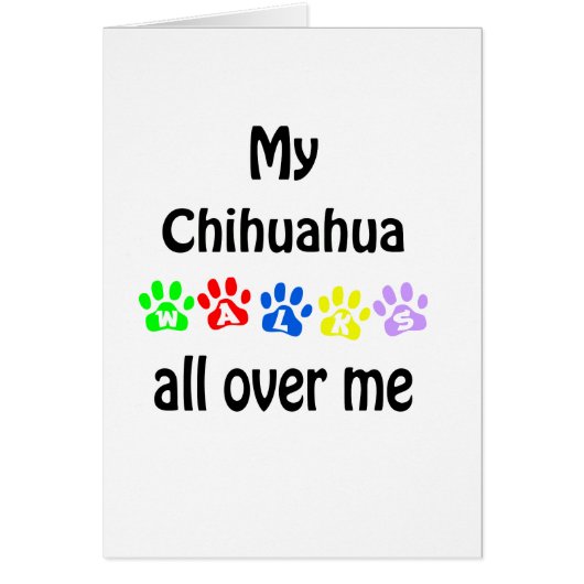 Chihuahua Walks Design Cards (Front)