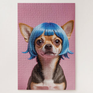 Chihuahua wig jigsaw puzzle