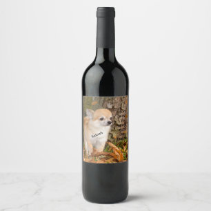 Chihuahua wine label