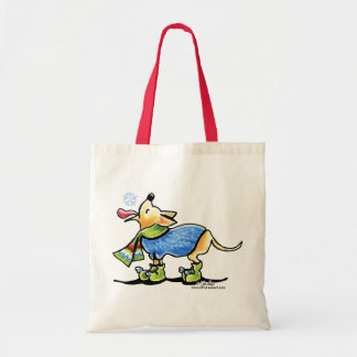 Chihuahua Winter Snowflake Tote Bag