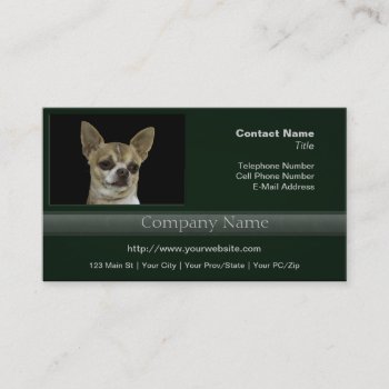 Chihuahua With Attitude Business Card by atlanticdreams at Zazzle