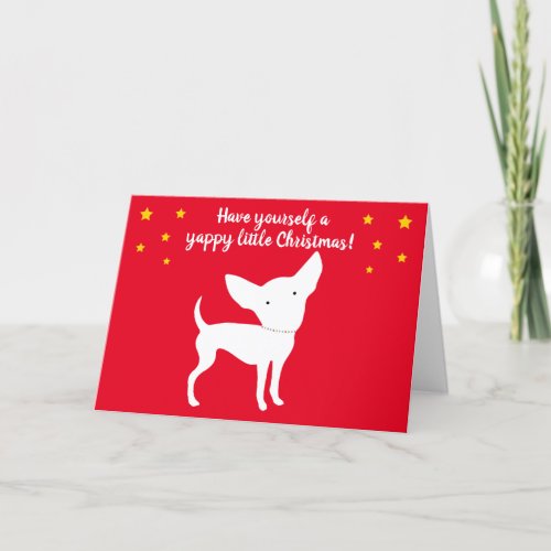 Chihuahua Yappy Christmas Card