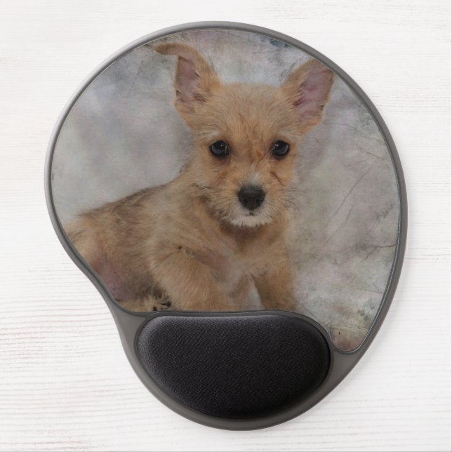 Chihuahua/Yorkie Puppy Gel Mouse Pad (Front)