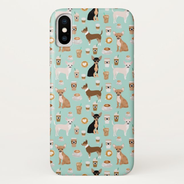 Chihuahuas Coffee Phone case (Back)