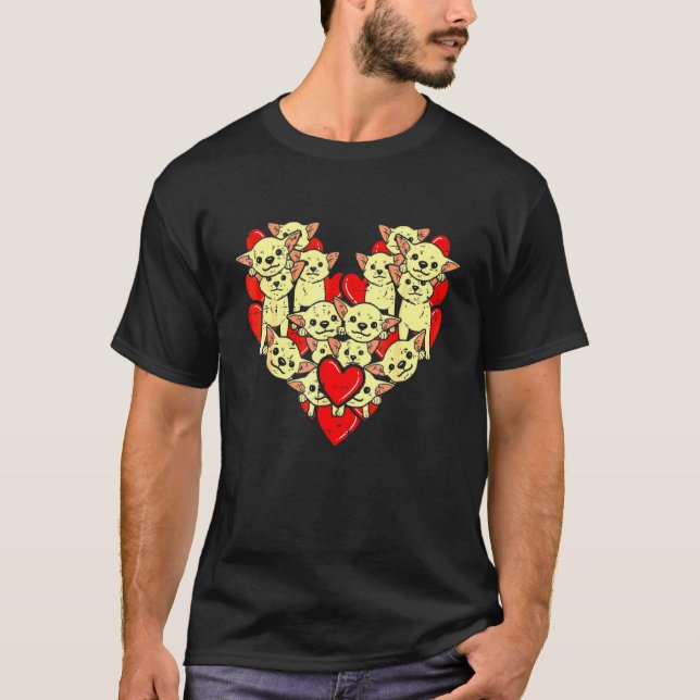 Chihuahuas Dog Hearts Valentine S Day Chiwawa  Boy T-Shirt (Front)