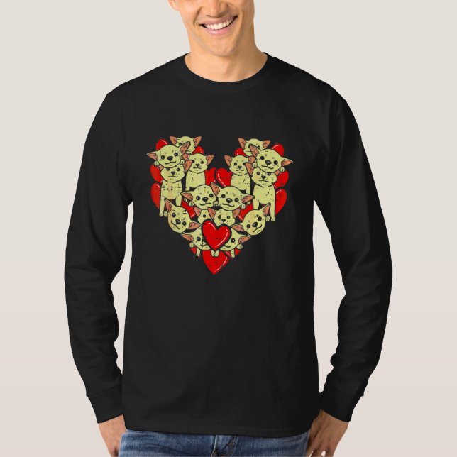 Chihuahuas Dog Hearts Valentine S Day Chiwawa  Boy T-Shirt (Front)
