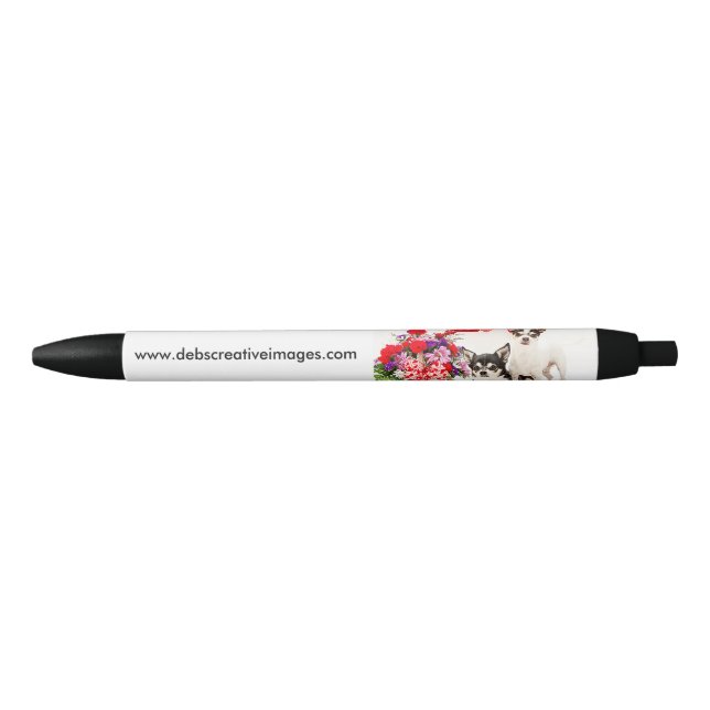 Chihuahua's, Flowers and Love Pen (Front)