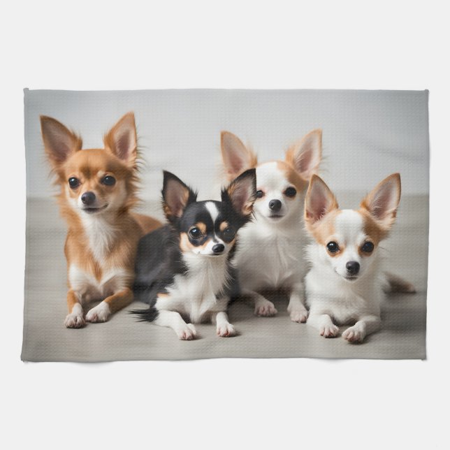 Chihuahuas Kitchen Towel (Horizontal)