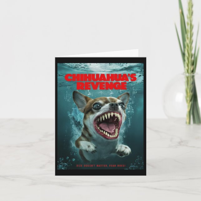 Chihuahua's Revenge Sticker  Card (Front)