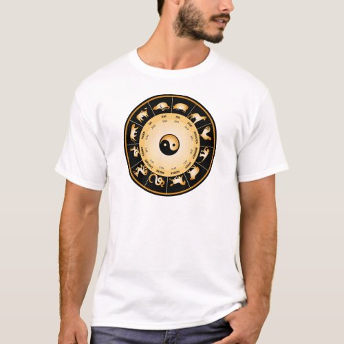 Chiinese Zodiac Wheel T_Shirt