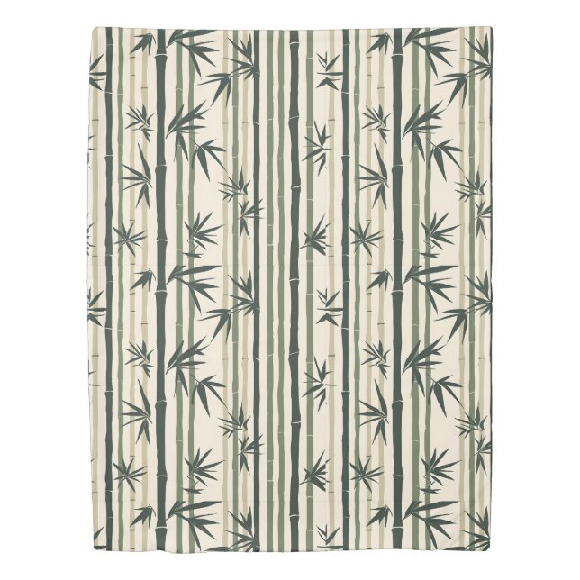 Chikurin Zen (Bamboo Grove) Duvet Cover (Front)