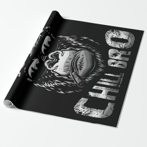 Chil Bro Monkey GorillaFunny Monkey Design Canvas Wrapping Paper