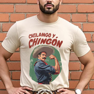 Chilango y Chingón Mexicano Spanish Vintage T-Shirt