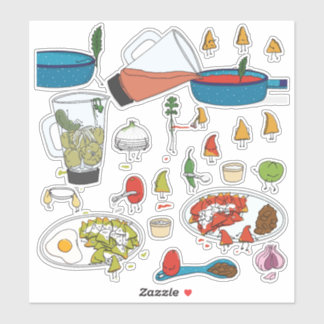 Chilaquiles getting ready sticker