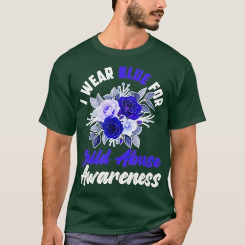 Child Abuse Awareness Blue Ribbon Prevention Month T_Shirt