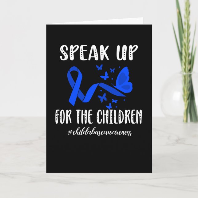 Child Abuse Awareness Child Abuse Prevention Month Card (Front)