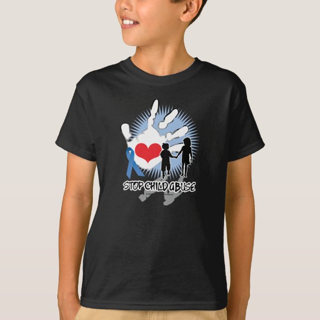 Child Abuse Handprint T-Shirt (Front)