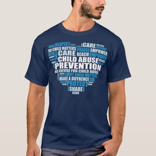 Child Abuse Prevention Awareness Costume Blue T_Shirt