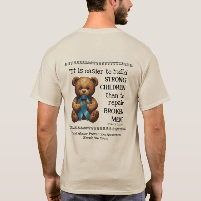 Child Abuse Prevention Awareness T-Shirt (Back)