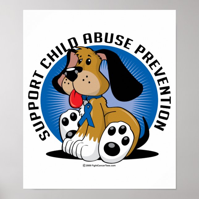 Child Abuse Prevention Dog Poster (Front)