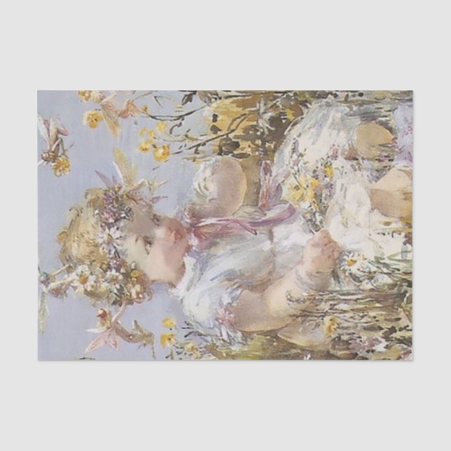 “Child Among the Fairies” by Beatrice Goldsmith Tissue Paper (Front)