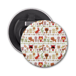 Child and Animals Pattern Bottle Opener