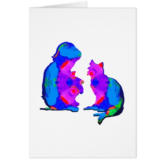 Child and Cat Kitten Cards (Front)