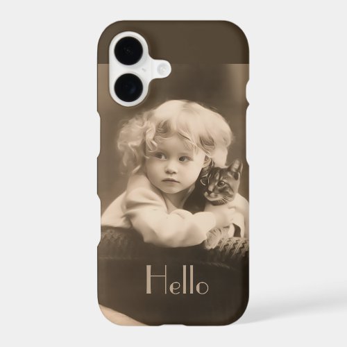 Child and Kitty iPhone 6 Plus Case