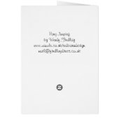 Child and pony jumping cards (Back)