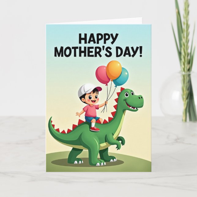Child And Reptile Mothers Day Card (Front)
