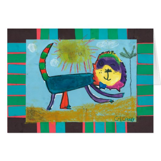 Child art -- Caddie Creations -- Lion (Front Horizontal)