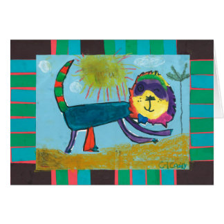 Child art -- Caddie Creations -- Lion Cards