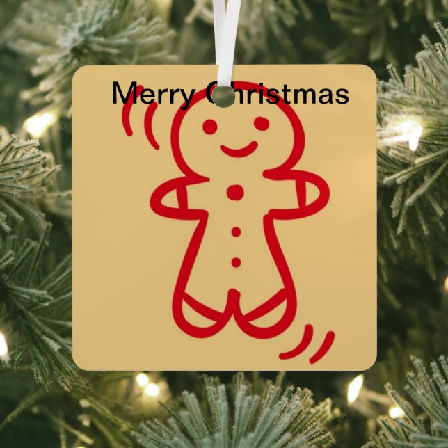 Child Art work on Christmas Metal Ornament (Insitu)