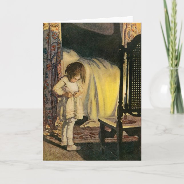 Child at Bedtime Card (Front)
