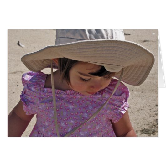 Child at the Beach  Cards (Front Horizontal)