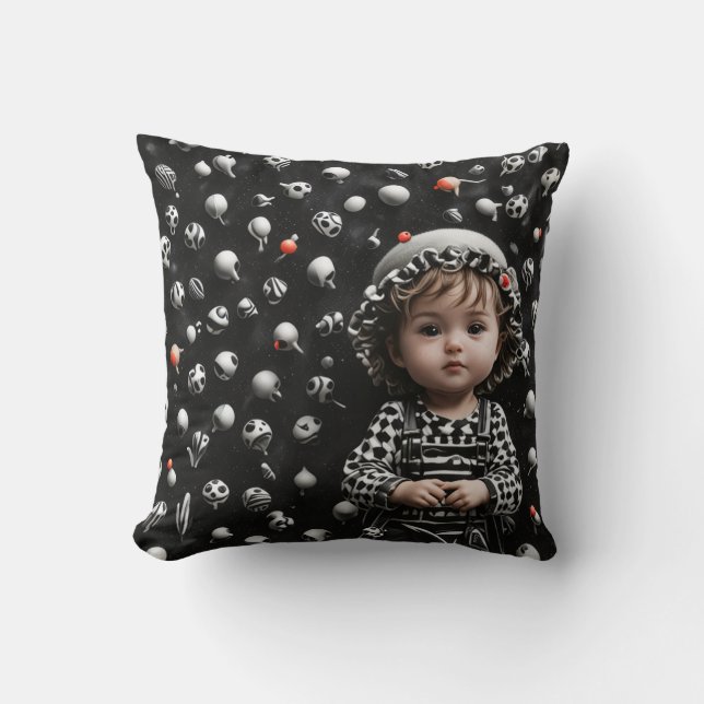  child, baby, happiness, love, joy, pleasure, cush throw pillow (Front)