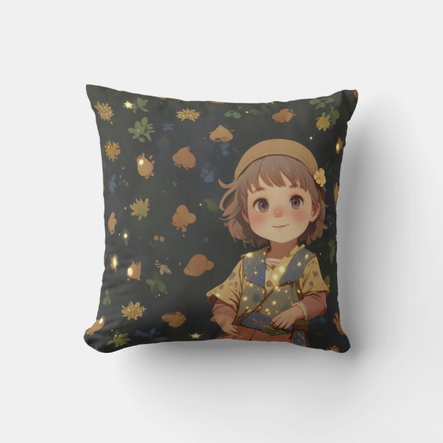  child, baby, happiness, love, joy, pleasure, cush throw pillow (Front)