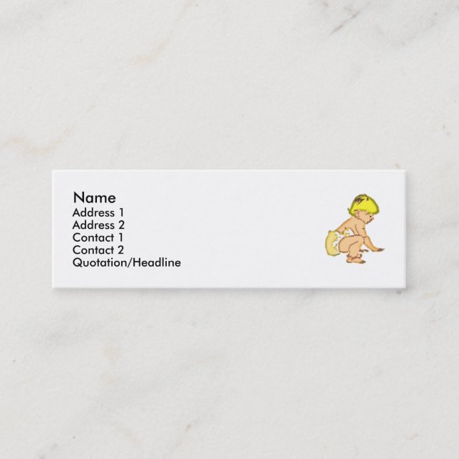 Child/Baby Industry Mini Business Card (Front)