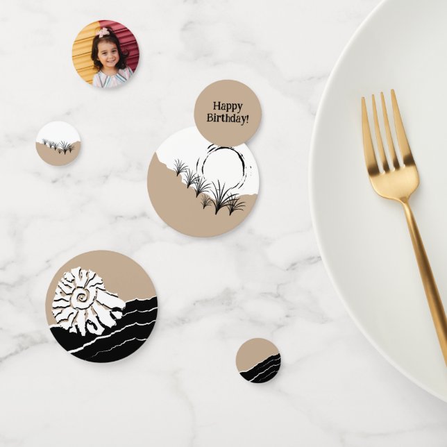 Child Beach Birthday Party Table  Confetti (Group)