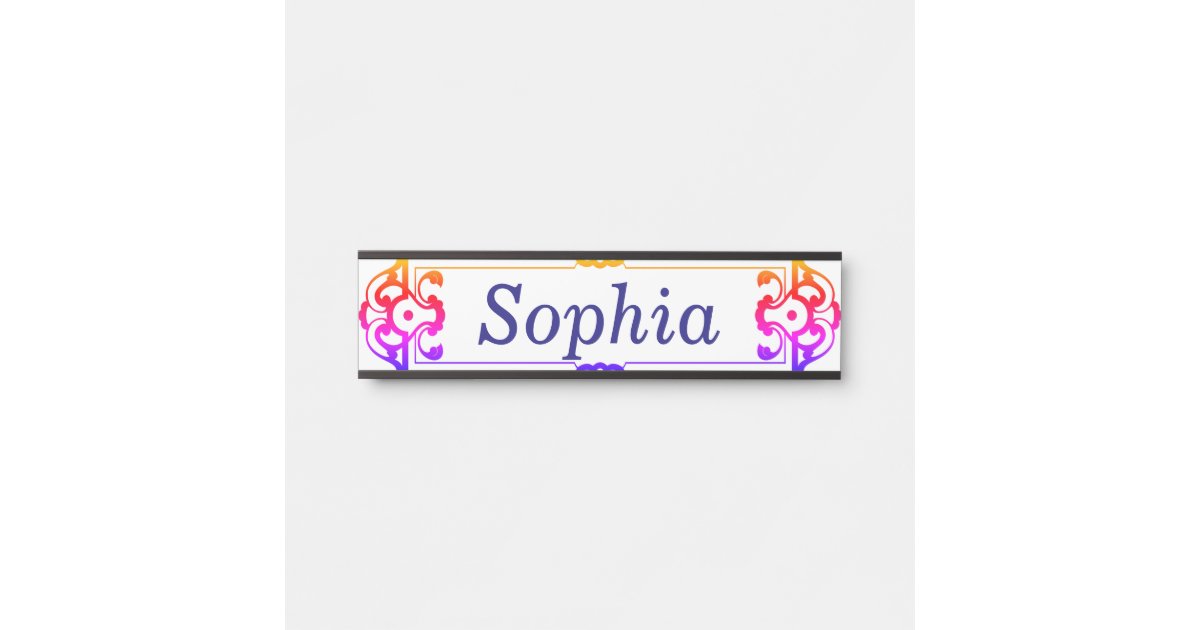 Child Bedroom Door Name Plaque Idea Door Sign Zazzle