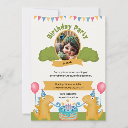 child birthday party invitation 