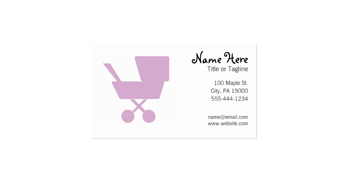 Child Care Babysitting Nanny Business Card | Zazzle