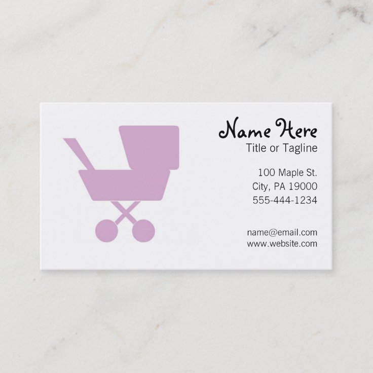 Child Care Babysitting Nanny Business Card | Zazzle