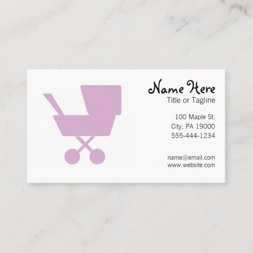 Child Care Babysitting Nanny Business Card