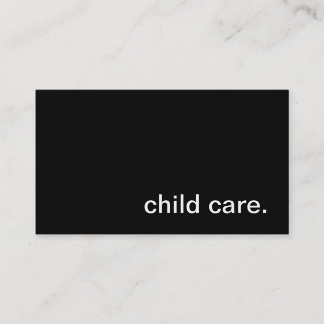 Child Care Business Card (Front)