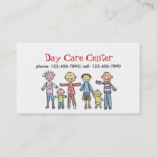 Customizable Child Care Business Card
